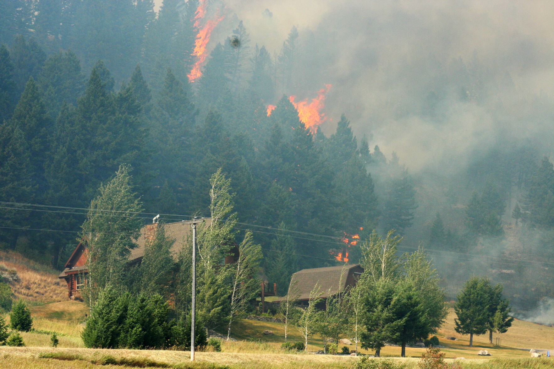 Bridger Foothills fire